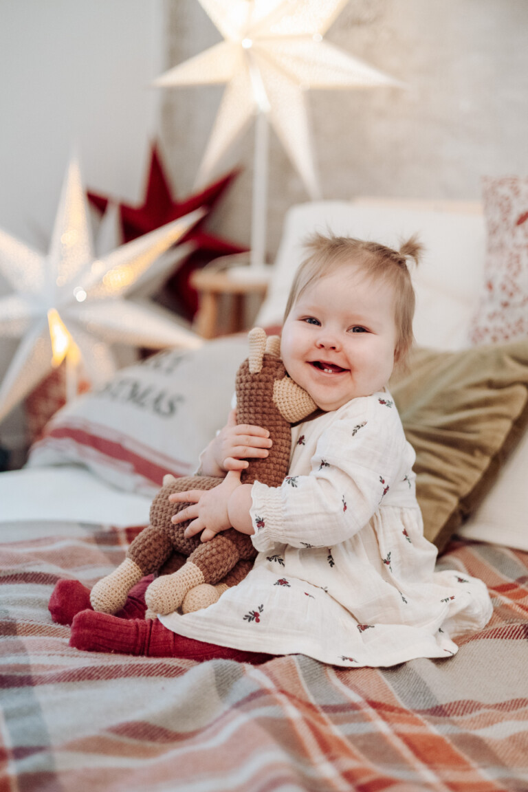 sesja świąteczna w studio strefa klimatyczna mama tata dziecko mini sesja bożonarodzeniowa